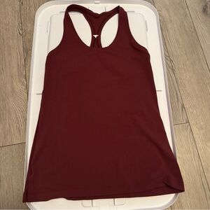 Lululemon Athletica Maroon Cool Racerback (Nulu) Tank Top